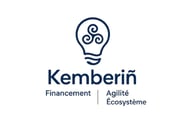 Logo moderne avec triskelion bleu (1)