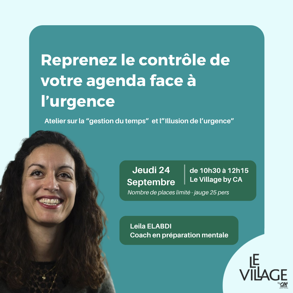 Invitation Atelier Leila Gestion du Temps